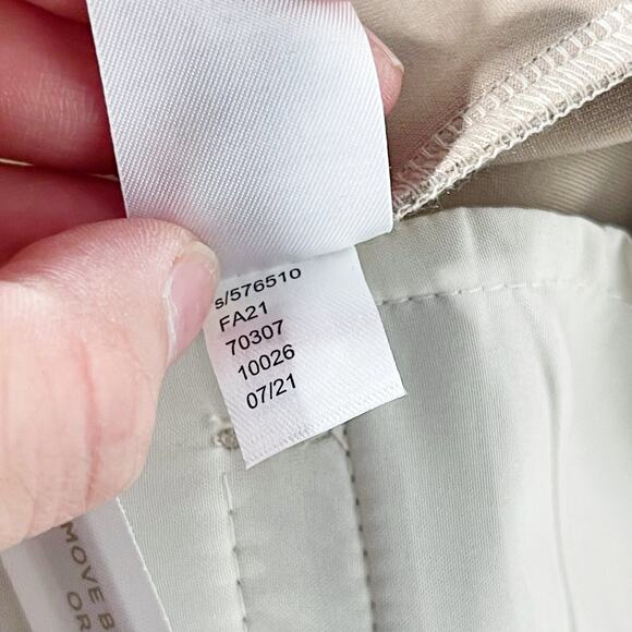 New Ann Taylor 12P Pink Faux Suede Side Zip Straight Leg Pant Trousers Empire - Picture 11 of 12